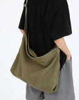 Large Crossbody Canvas Shoulder Bag