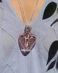 Hand Blown Glass Heart Pendant