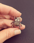 Insect Pin | Brass Scarab Beetle