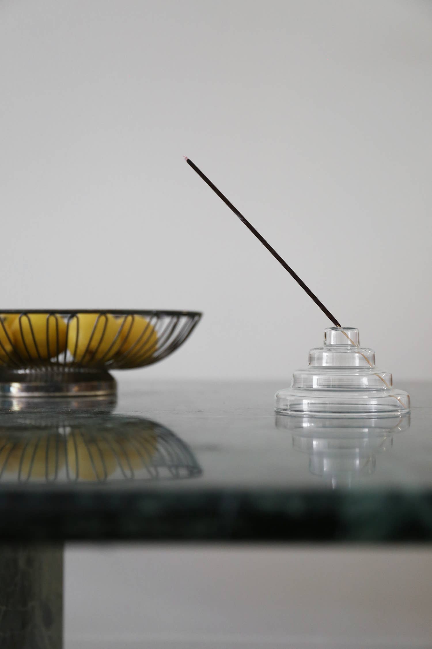 Meso Glass Incense Holder | Clear