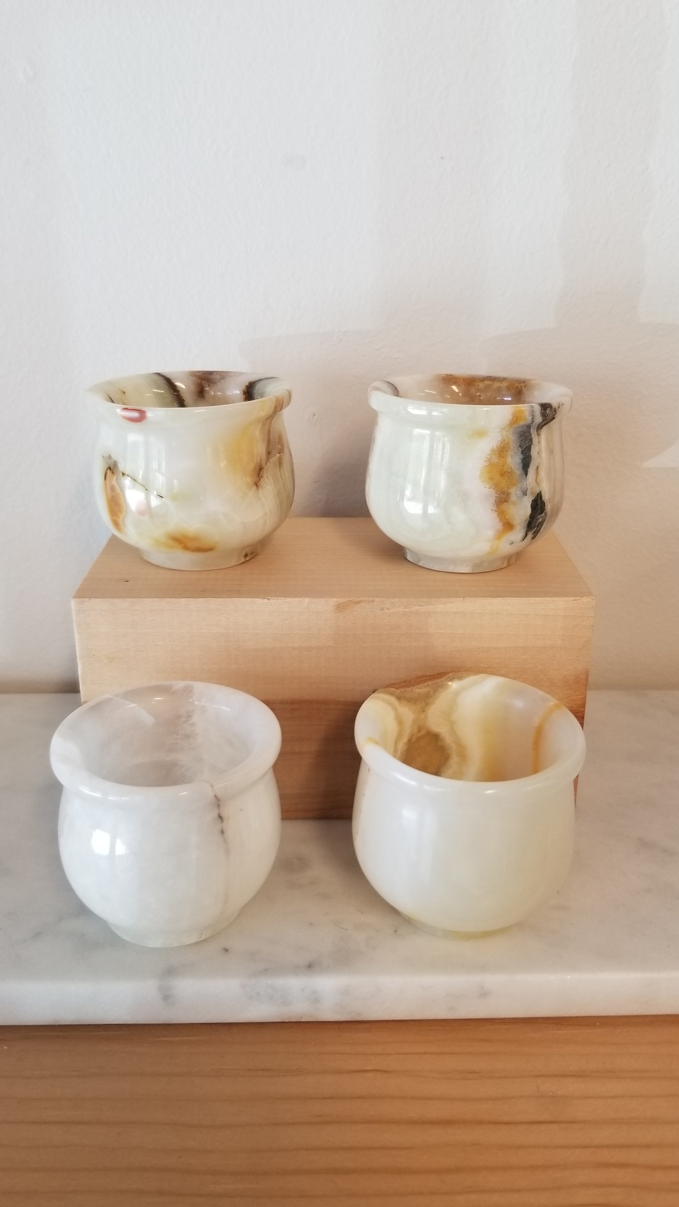Marble Shot Glass / Copita Set of 2