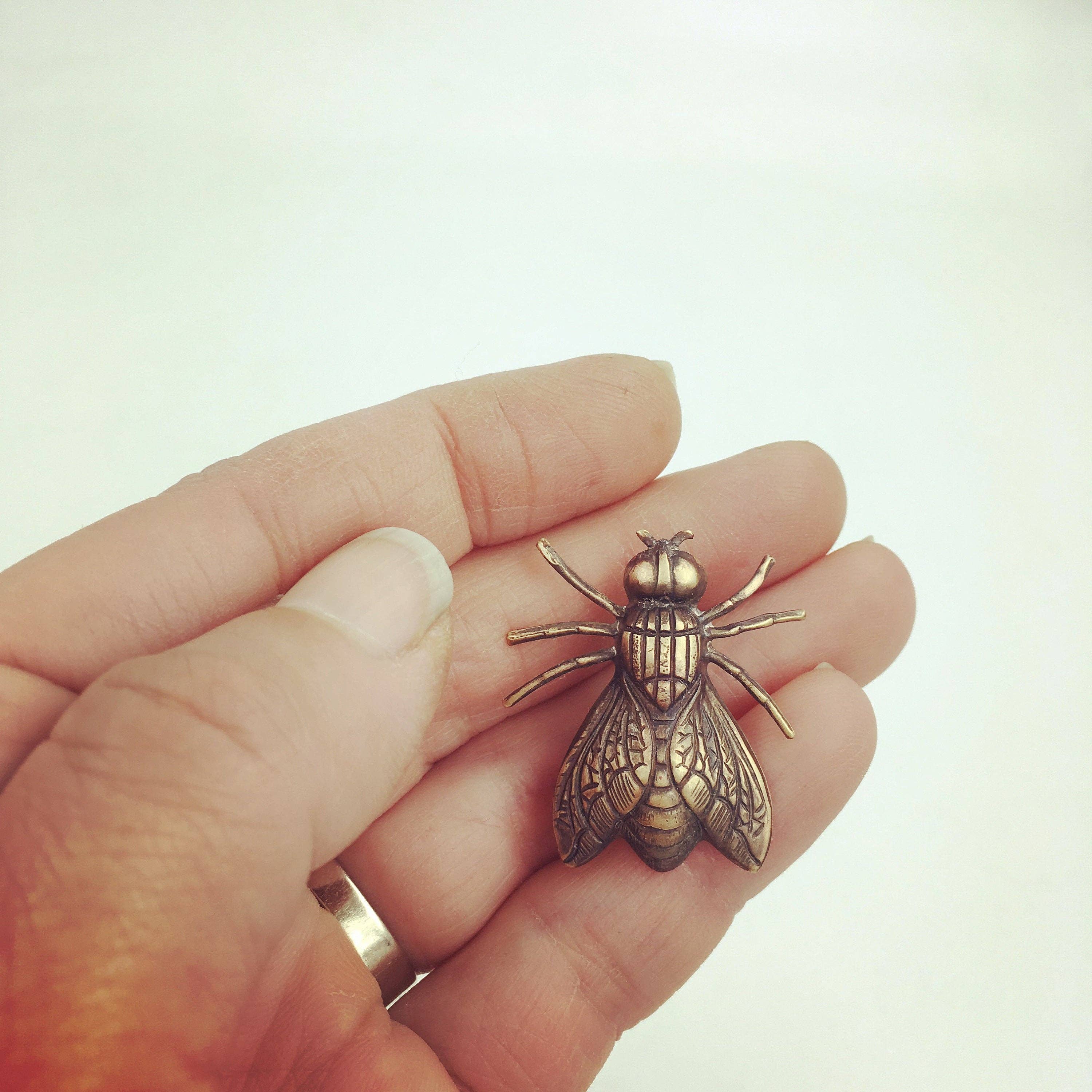 Insect Pin | Brass Fly