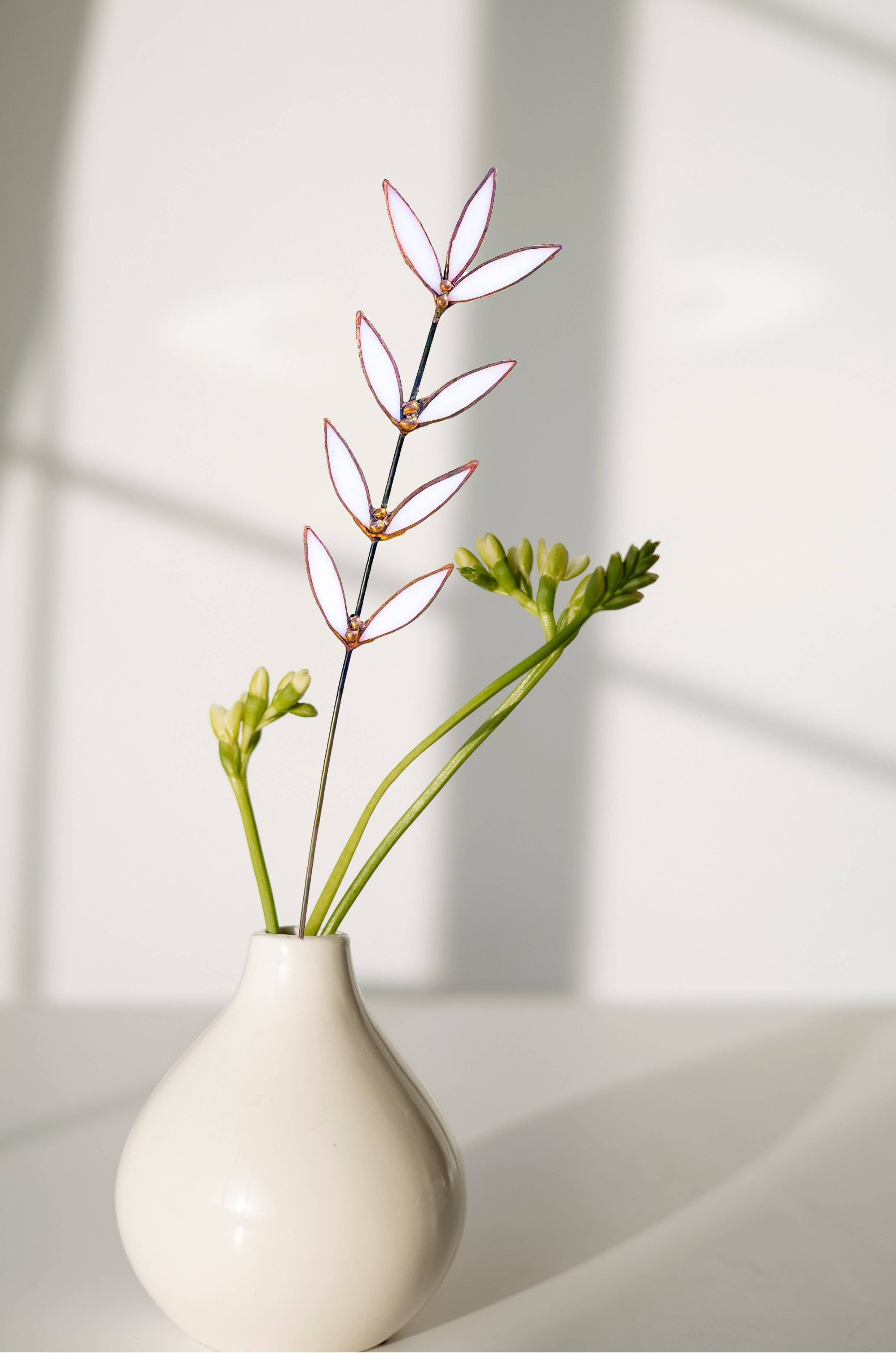 Stained Glass | White Wildflower