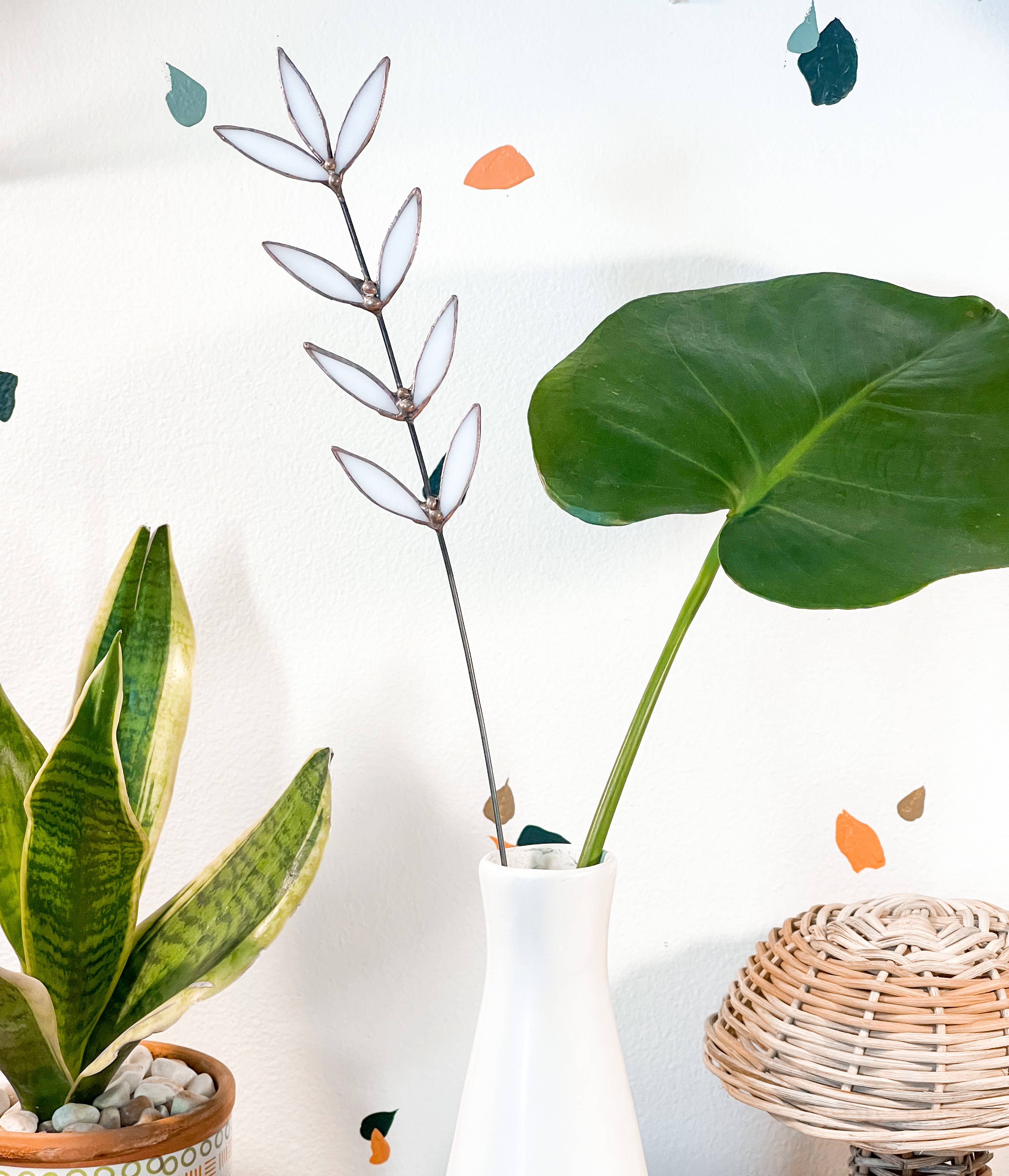 Stained Glass | White Wildflower