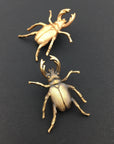 Insect Pin | Brass Stag Beetle