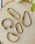Brass Keychain | Geometric Shapes