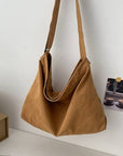 Shoulder Bag | Brown Canvas Crossbody