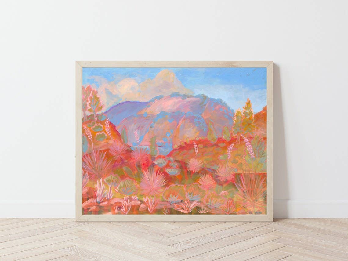 Art Print | Southwestern Pastel Landscape
