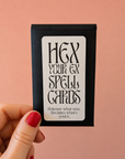 Hex Your Ex Spell Cards
