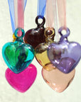 Hand Blown Glass Heart Pendant