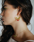 Large Spark Crystal Hoops | Friendship Collection