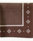 Western Bandana | Brown Polka Dot
