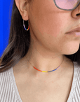 Pride Necklace / Rainbow Beaded 14k Gold-filled