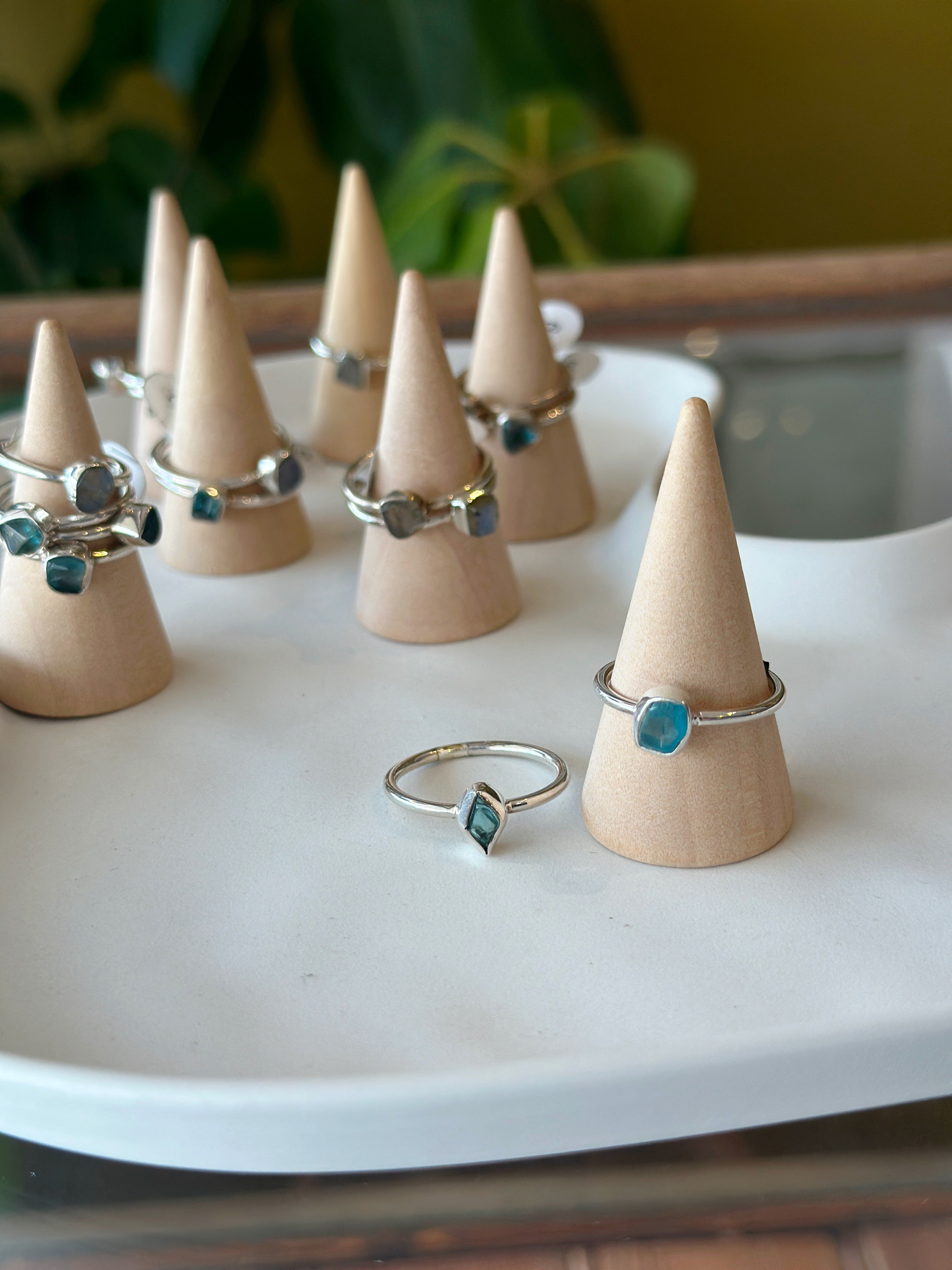 Gemstone Ring | Sterling Silver and Apatite