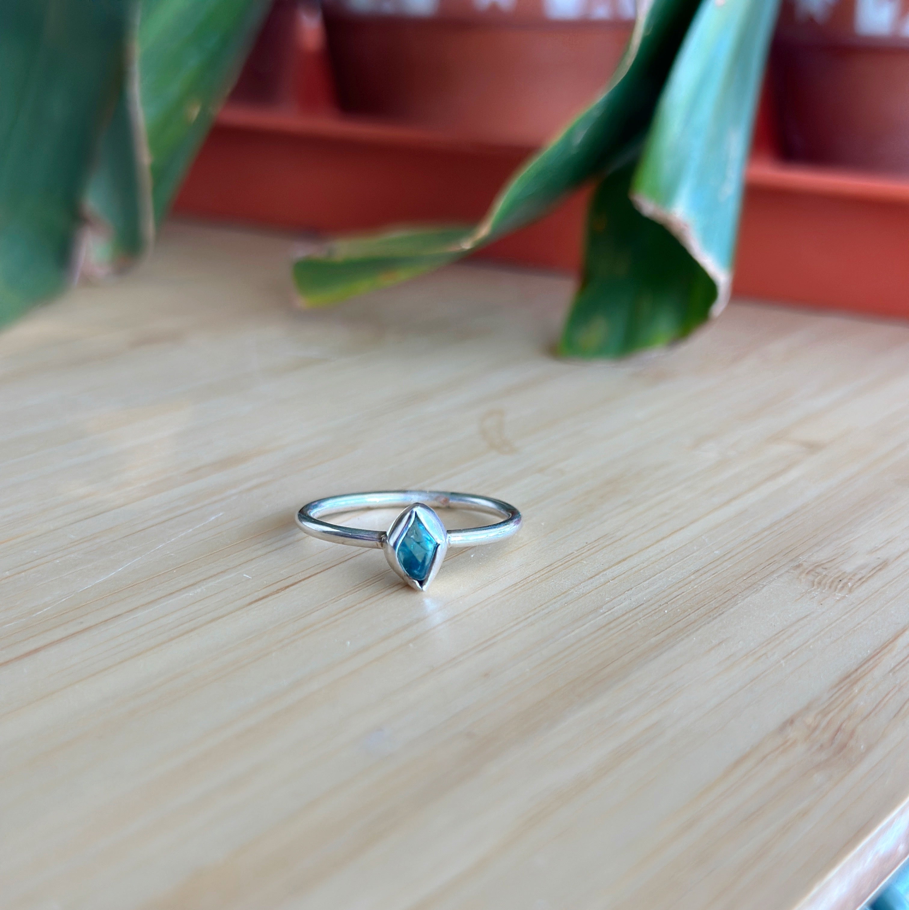 Gemstone Ring | Sterling Silver and Apatite