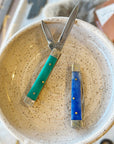 Two Bladed Knife | Teal