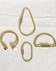 Brass Keychain | Geometric Shapes