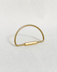 Brass Keychain | Geometric Shapes