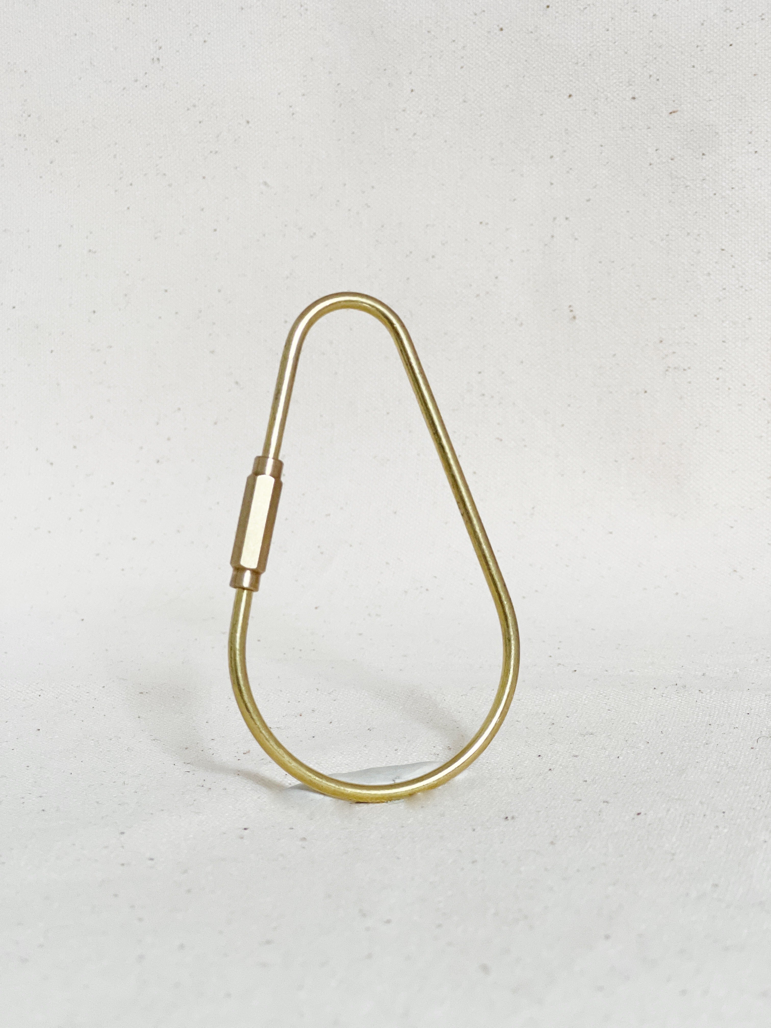 Brass Keychain | Geometric Shapes