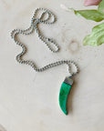 Men's Necklace | Inlaid Bear Claw Knife