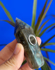 Crystal Pipe | Small Labradorite Wand