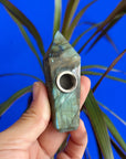 Crystal Pipe | Small Labradorite Wand