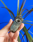 Crystal Pipe | Small Labradorite Wand