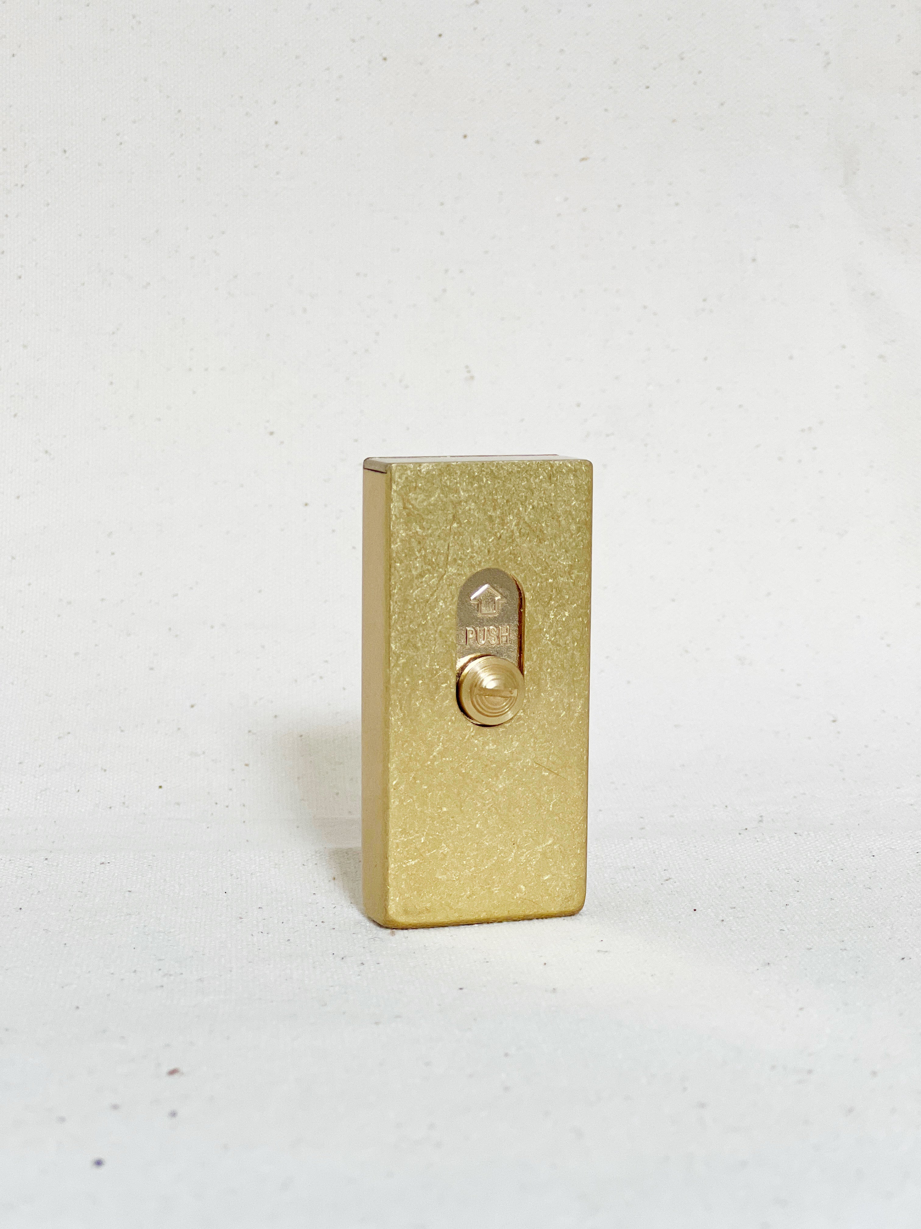 Brass Modern Lighter | Slide Trigger