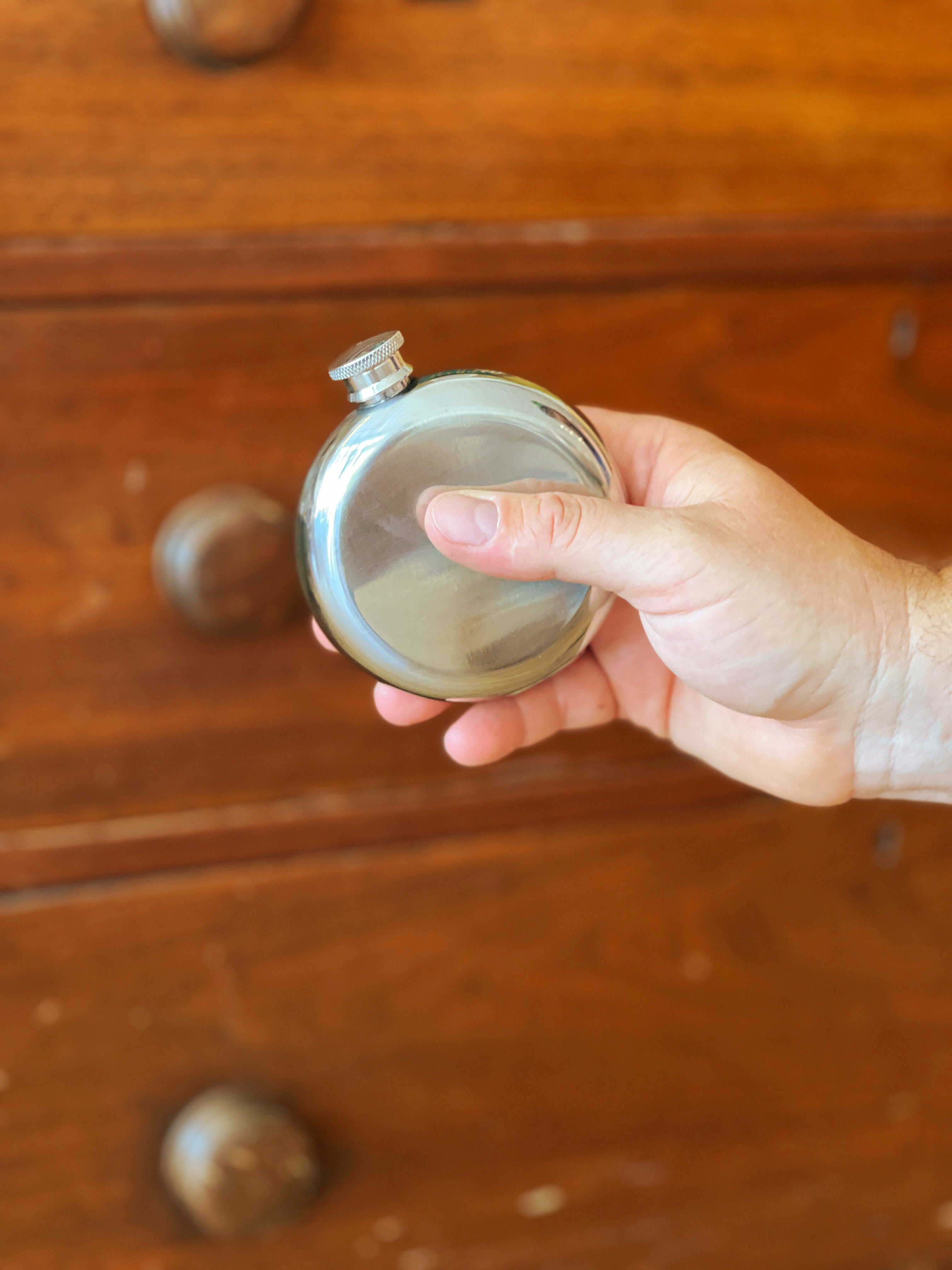 Circular Hip Flask