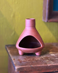 Chiminea | Ridged Ceramic Incense Holder