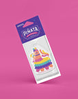 Piñata Air Freshener with Black Raspberry Vanilla scent. Fun design, sweet scent and up to 1-month freshness. Made in the USA.