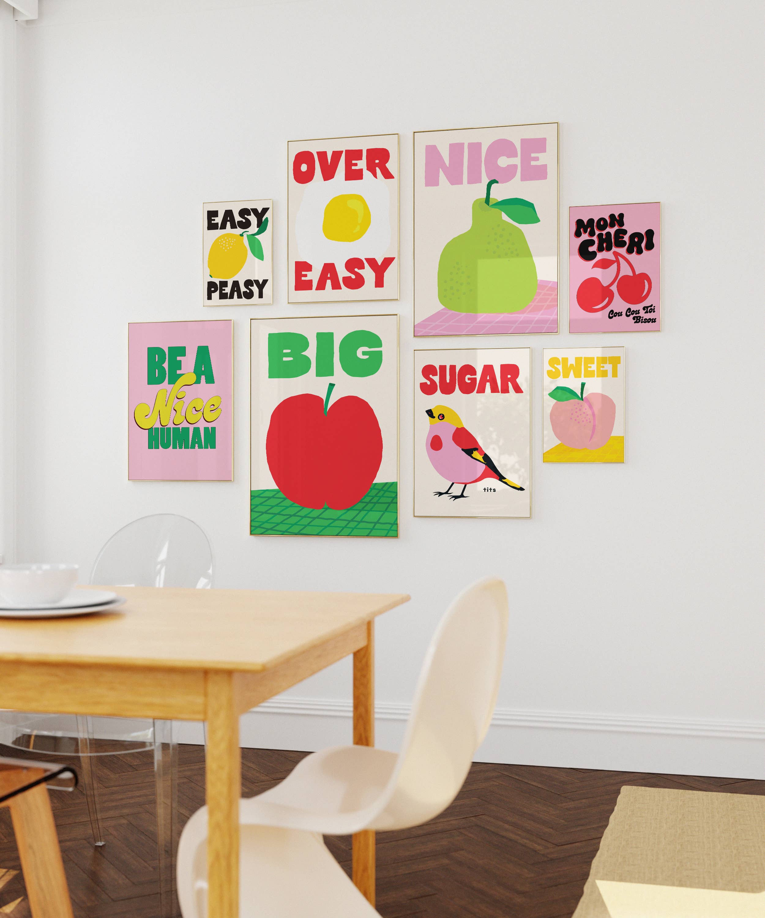 Add a splash of playful charm to your space with the Easy Peasy Lemon Squeezy Art Print by Kuku Studio. Featuring bold hand-drawn lettering and vibrant illustrations of lemons, this design pops in bright red, green, and yellow on a clean neutral background. Printed on luxe, giclée-quality matte paper, each print is designed and produced in Kuku Studio’s San Diego home studio.
