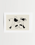 Bring the joy of a carefree spring day to your walls with this unframed art print. Two cowgirls wander through a vibrant field of flowers, wine in hand, captured in a whimsical, sketchy style with playful imperfections. This minimal Western art print adds a lighthearted, free-spirited touch to any home decor collection, making it a perfect choice for living rooms, kitchens, or cozy nooks.