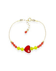 The Beaded Crystal Bracelet is a vibrant celebration of connection and joy, designed to brighten your day and remind you of the bonds that matter most. Crafted with 14k gold-filled components and vibrant, high-quality crystals, it adds a cheerful pop of color to your wrist. The unique adjustable design lets you either let the beads move freely along the bracelet or cinch them together for a perfectly centered look.