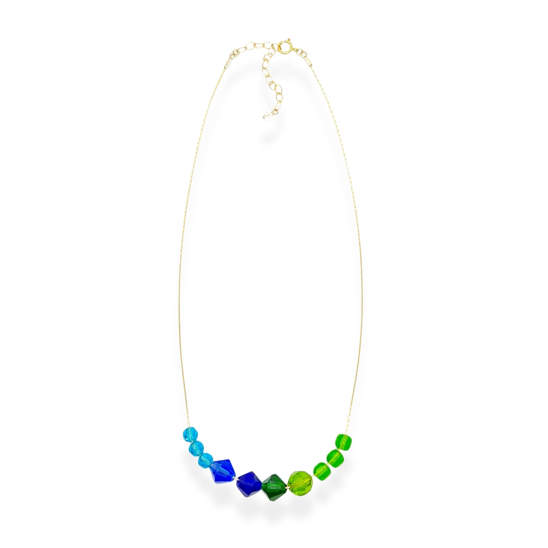 Delicate with just the right amount of shimmer, the Beaded Crystal Necklace is a modern friendship heirloom. Each piece features faceted crystals strung on a 14k gold-filled beading chain that adjusts to your ideal length. Wear it as a daily reminder of the people who color your world.