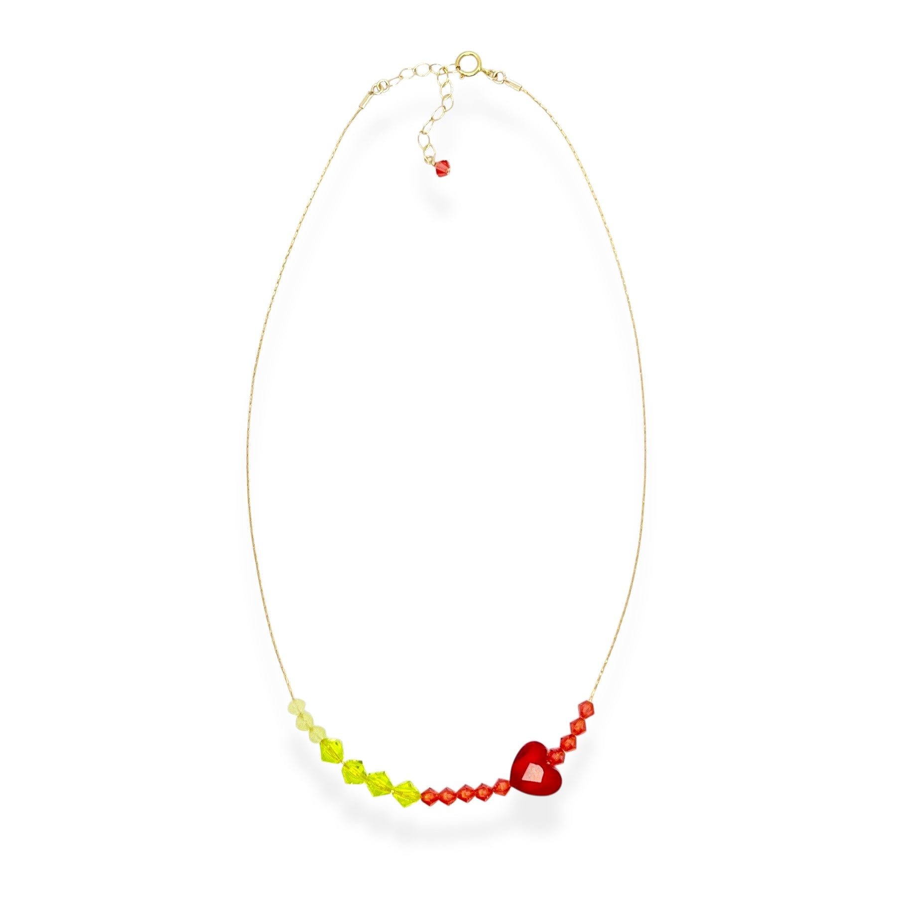 Delicate with just the right amount of shimmer, the Beaded Crystal Necklace is a modern friendship heirloom. Each piece features faceted crystals strung on a 14k gold-filled beading chain that adjusts to your ideal length. Wear it as a daily reminder of the people who color your world.
