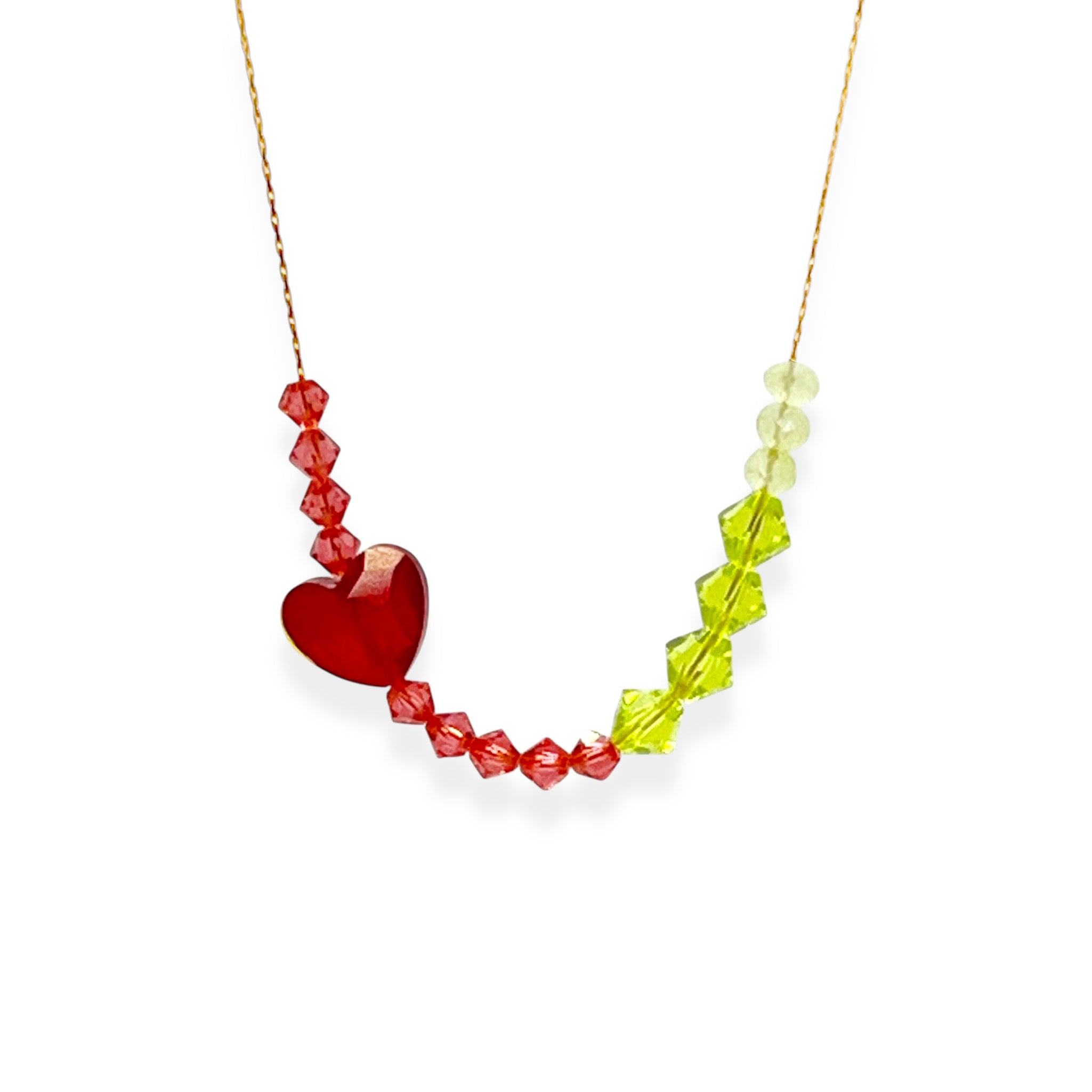 Delicate with just the right amount of shimmer, the Beaded Crystal Necklace is a modern friendship heirloom. Each piece features faceted crystals strung on a 14k gold-filled beading chain that adjusts to your ideal length. Wear it as a daily reminder of the people who color your world.