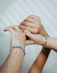 Part of our nostalgic friendship bracelet collection, this version features beautifully crafted Japanese glass beads strung on durable, comfortable cord and finished with a 14k gold-filled sliding clasp. It offers the same unisexy, elevated take on throwback style, perfect for stacking or wearing solo.
