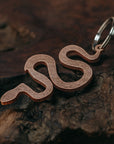 Sidewinder Bottle Opener Keychain | Steel or Copper