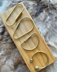 Brass Keychain | Geometric Shapes