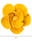 Bring everlasting blooms into your space with ceramic flowers—beautiful, handmade pieces that add a touch of nature-inspired charm without the upkeep. Each flower comes packaged in a lovely gift box and features a keyhole back, so you can display it on a wall or style it on a tabletop. Perfect for creating a blooming statement that never fades.