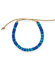 Our ceramic leather beaded bracelet is a grown-up take on the classic friendship bracelet — made for your inner 90s kid with a modern, unisexy edge. Each bracelet is hand-strung with richly glazed ceramic beads and finished with supple leather cord and a 14k gold-filled sliding clasp, creating an effortless mix of earthy texture, graphic punch, and elegant wearability.
