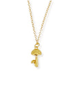 Gold-filled Mushroom Charm Necklace