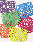 Add fiesta flair with Papel Picado Coasters! Bright, intricate, and fun, these festive paper coasters protect surfaces while bringing color to any celebration.