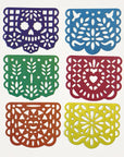Add fiesta flair with Papel Picado Coasters! Bright, intricate, and fun, these festive paper coasters protect surfaces while bringing color to any celebration.