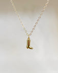 Cowboy Boot Necklace | 18k gold-filled