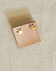 Stud Earrings | Gold & Gemstone Shapes
