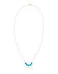 The Crystal Arc Necklace brings a playful twist to a minimal silhouette. Featuring a smooth, curved, colorful crystal arc, it’s designed to rest beautifully along your neckline. This piece adds an effortless pop of color that’s perfect for layering or wearing solo when you want a simple statement.