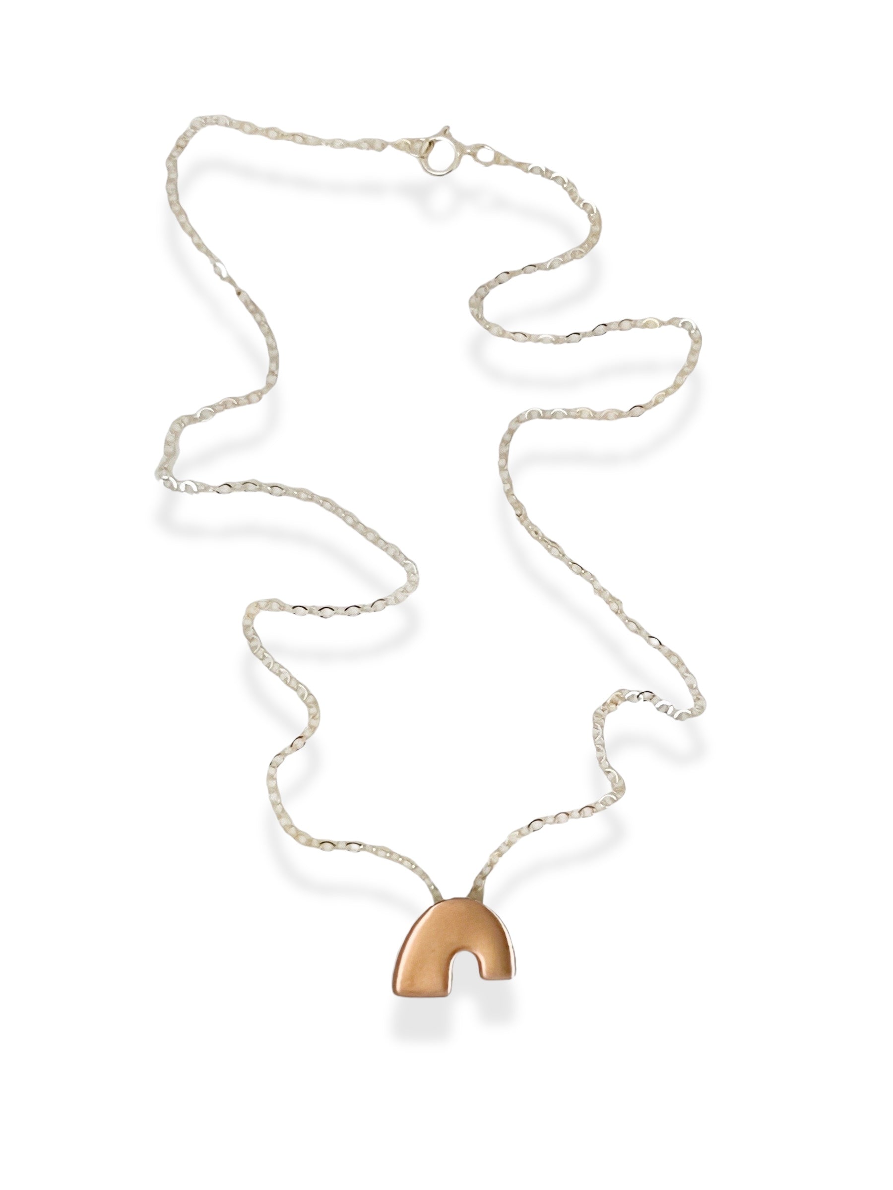 Día Necklace | Silver, Copper & Brass