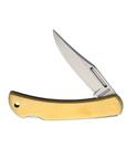 Upgrade your daily carry with a Brass Folding Knife—sleek, durable, and precise. Featuring a brushed brass handle, 440 stainless blade & lanyard hole for easy use.